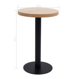 Table de bistro Marron clair 50 cm MDF