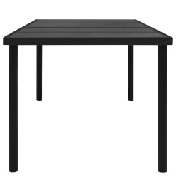 Mobilier de salle à manger d'extérieur 7 pcs Acier Anthracite