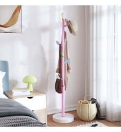 Porte-manteau rose 172 cm fer enduit de poudre