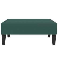 Repose-pied vert foncé 77x55x31 cm velours