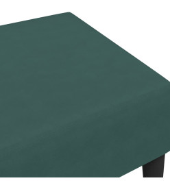 Repose-pied vert foncé 77x55x31 cm velours