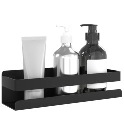 Étagère de douche noir mat acier inoxydable 304 brossé