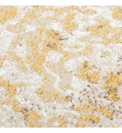 Tapis à tissage plat d'extérieur 80x250 cm Jaune