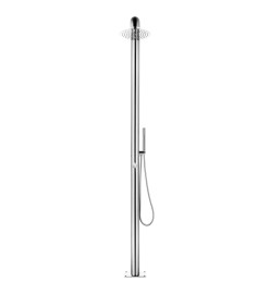 Douche de jardin 225 cm Acier inoxydable