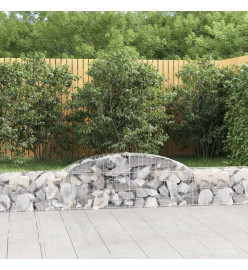Paniers à gabions arqués 20 pcs 300x30x40/60 cm fer galvanisé