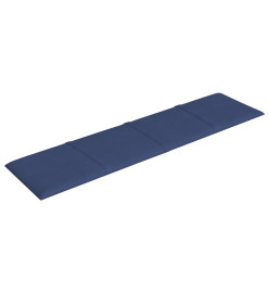 Panneaux muraux 12 pcs Bleu 60x15 cm Tissu 1,08 m²