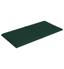 Panneaux muraux 12 pcs Vert foncé 30x15 cm Tissu 0,54 m²