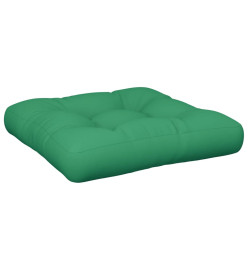 Coussin de palette vert tissu