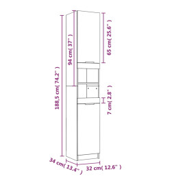 Meubles de salle de bain 5 pcs Blanc brillant Bois d'ingénierie