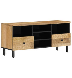 Meuble TV 100x33x46 cm bois massif de manguier