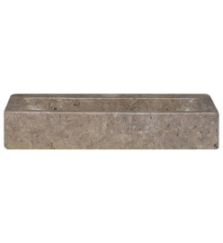 Lavabo mural gris 38x24x6,5 cm marbre