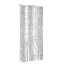 Rideau anti-mouches gris 100x220 cm chenille