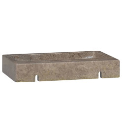 Lavabo mural gris 38x24x6,5 cm marbre