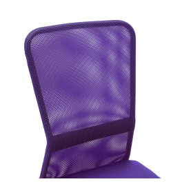 Chaise de bureau Violet 44x52x100 cm Tissu en maille