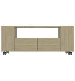 Meuble TV chêne sonoma 120x35x48 cm bois d'ingénierie