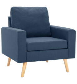 Fauteuil Bleu Tissu