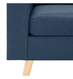 Fauteuil Bleu Tissu