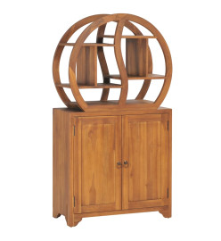 Armoire avec étagère Yin Yang 70x30x130 cm Bois de teck massif