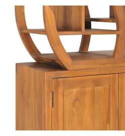 Armoire avec étagère Yin Yang 70x30x130 cm Bois de teck massif