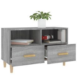 Meuble TV Sonoma gris 80x36x50 cm Bois d'ingénierie