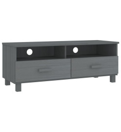 Meuble TV HAMAR Gris foncé 106x40x40 cm Bois massif de pin