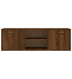 Meuble TV chêne marron 120x34x37 cm bois d'ingénierie