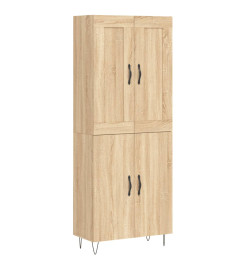 Buffet haut Chêne sonoma 69,5x34x180 cm Bois d'ingénierie