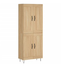 Buffet haut Chêne sonoma 69,5x34x180 cm Bois d'ingénierie