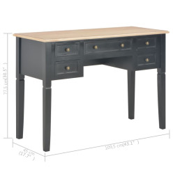 Bureau Noir 109,5 x 45 x 77,5 cm Bois