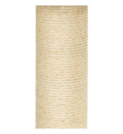 Arbre à chat avec griffoirs en sisal Gris clair 71 cm