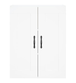 Armoires murales 2 pcs blanc bois d'ingénierie