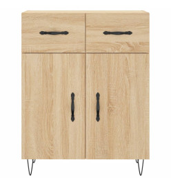 Buffet haut Chêne sonoma 69,5x34x180 cm Bois d'ingénierie