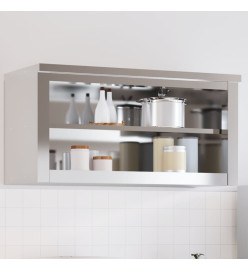 Armoire murale de cuisine avec étagère acier inoxydable