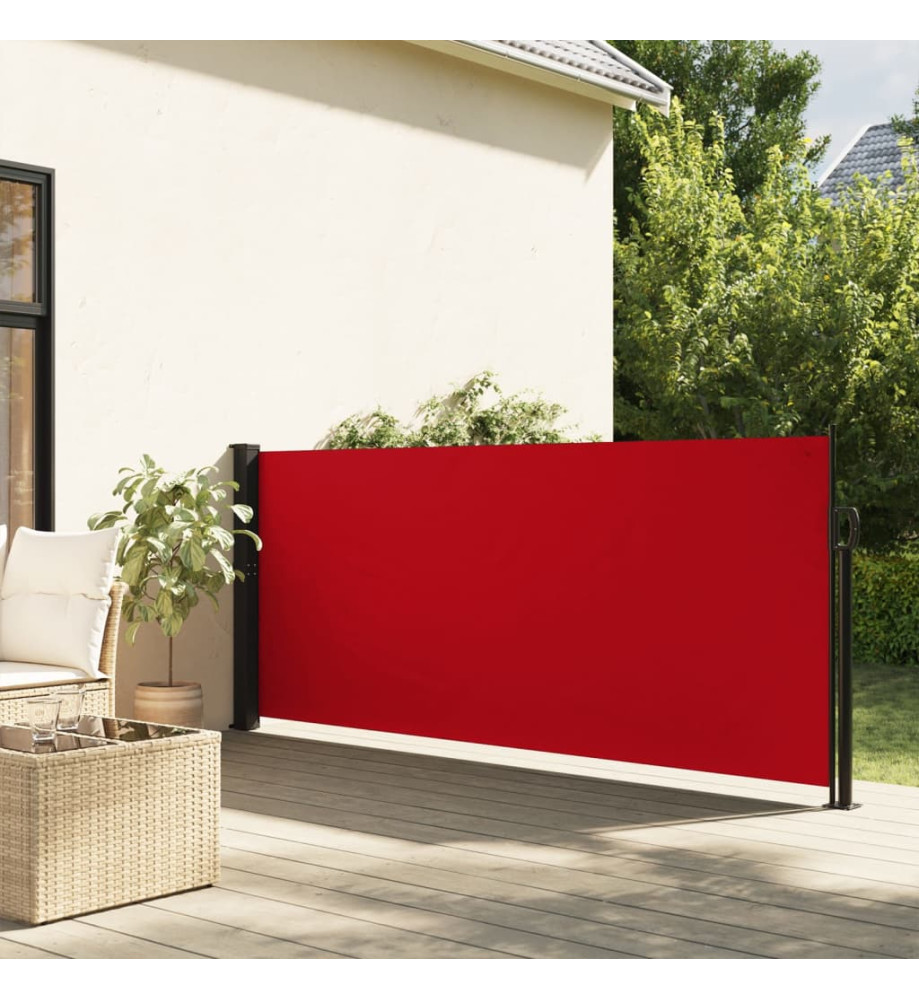 Auvent latéral rétractable rouge 140x300 cm Auvent latéral rétractable rouge 140x300 cm