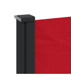 Auvent latéral rétractable rouge 140x300 cm