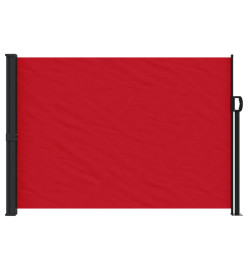Auvent latéral rétractable rouge 140x600 cm