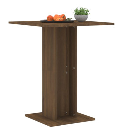 Table de bistro Chêne marron 60x60x75 cm Bois d'ingénierie