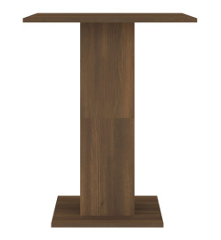 Table de bistro Chêne marron 60x60x75 cm Bois d'ingénierie