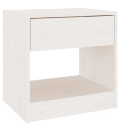 Tables de chevet 2 pcs Blanc 40x31x40 cm Bois de pin massif