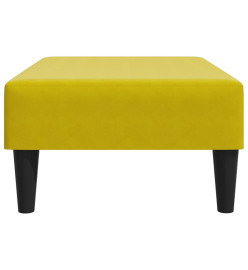 Repose-pied jaune 77x55x31 cm velours