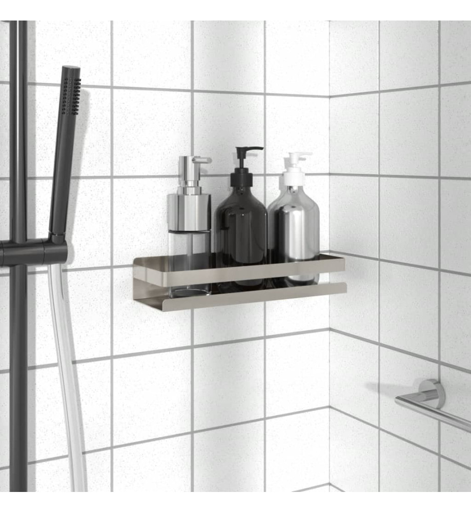 Étagère de douche 30x10x6 cm acier inoxydable 304 brossé