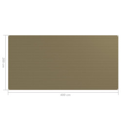 Tapis de tente 200x400 cm Taupe