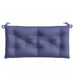 Coussins de banc de jardin lot de 2 bleu marine tissu oxford