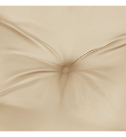 Coussin de palette beige 50x50x12 cm tissu