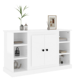 Buffet Blanc brillant 100x35,5x60 cm Bois d'ingénierie