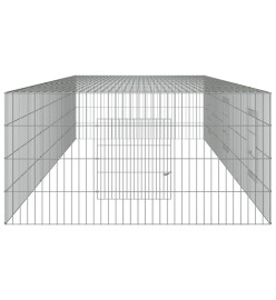 Cage à lapin 3 panneaux 325x109x54 cm Fer galvanisé