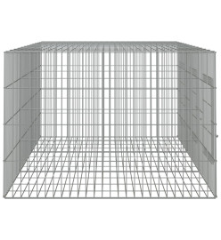 Cage à lapin 3 panneaux 163x79x54 cm Fer galvanisé