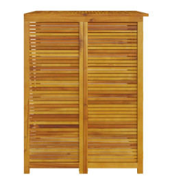 Cabanon à poubelle simple 70x89x117 cm bois massif d'acacia