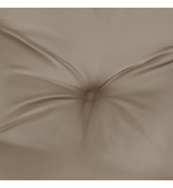 Coussin de palette taupe 80x80x12 cm tissu