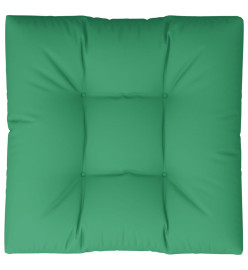 Coussin de palette vert 80x80x12 cm tissu